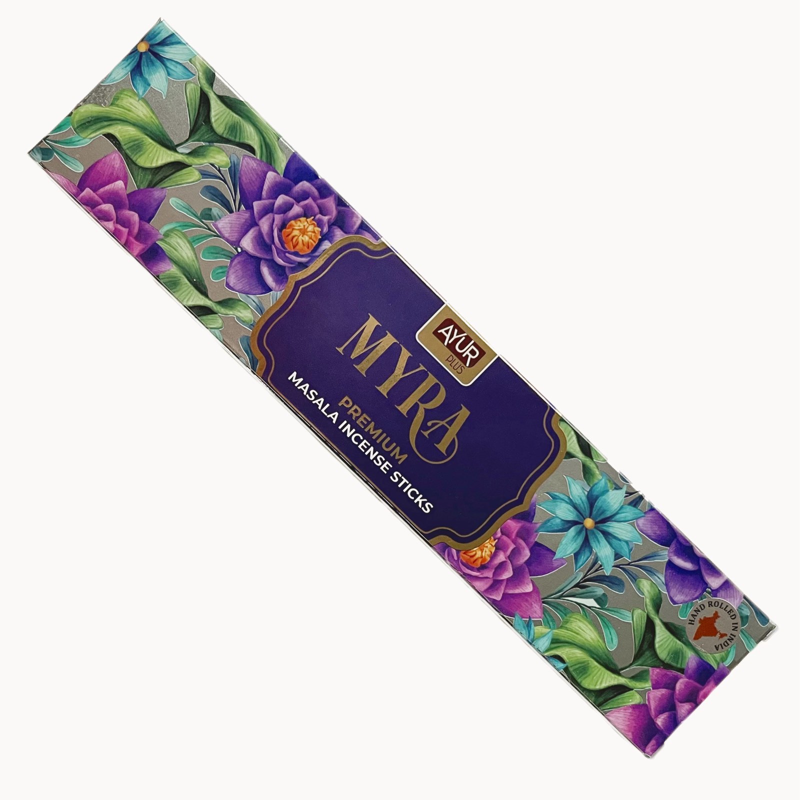 MYRA Premium Masala Incense Sticks, Ayur Plus (МИРА, ароматические масала палочки премиум-класса, Аюр Плюс), 18 г.