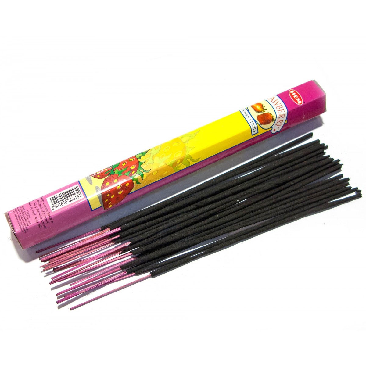 Hem Incense Sticks STRAWBERRY (Благовония КЛУБНИКА, Хем), уп. 20 палочек.