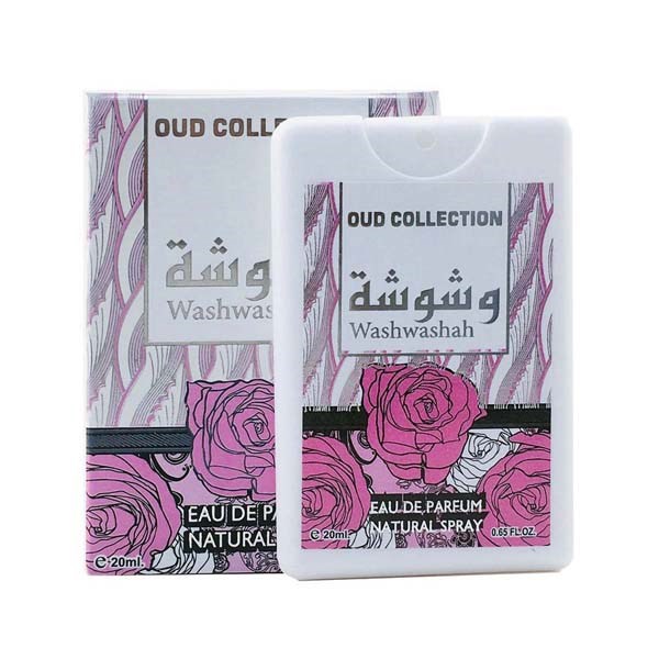 Oud Collection WASHWASHAH, Ard Al Zaafaran Trading (Удовая коллекция ВАШВАСХАХ, парфюмерная вода, Ард Аль Заафаран), карманный спрей, 20 мл. - СРОК ГОДНОСТИ ДО 30 СЕНТЯБРЯ 2024 ГОДА