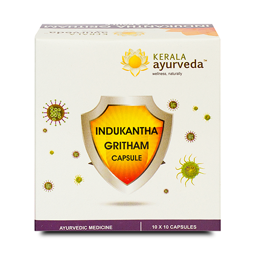 INDUKANTHAM GHRITAM capsule, Kerala Ayurveda (ИНДУКАНТАМ ГРИТАМ капсулы, для повышения иммунитета, Керала Аюрведа), 100 капс.