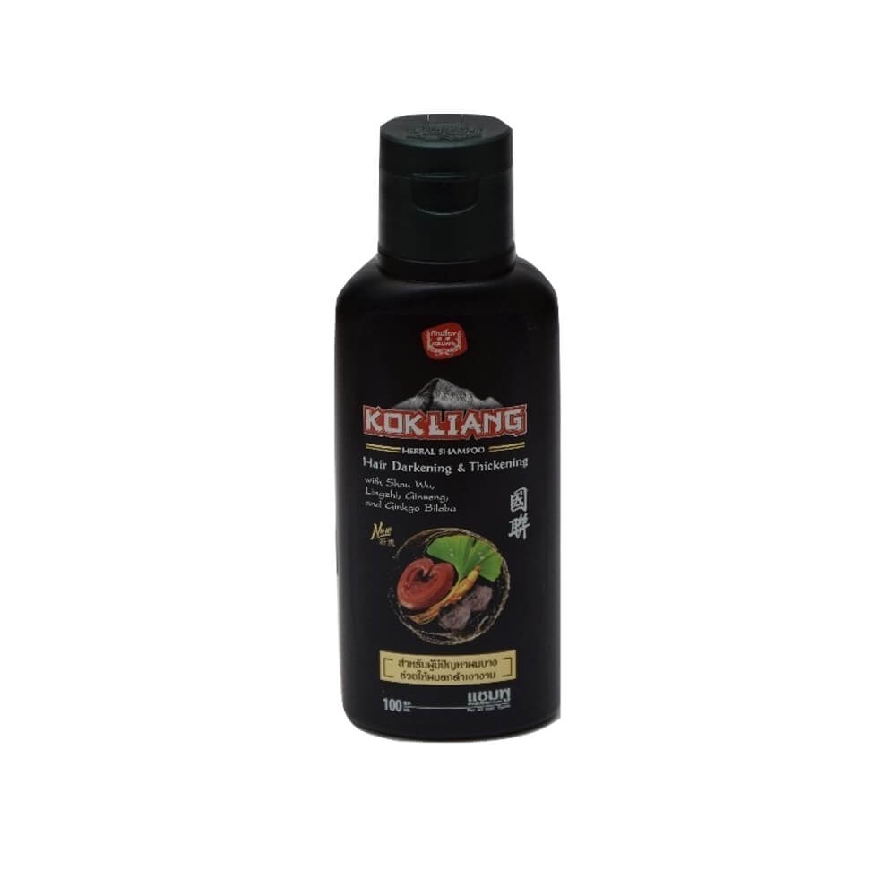 KOKLIANG Herbal Shampoo (КОКЛИАНГ восстанавливающий безсульфатный шампунь для тёмных волос), 100 мл.