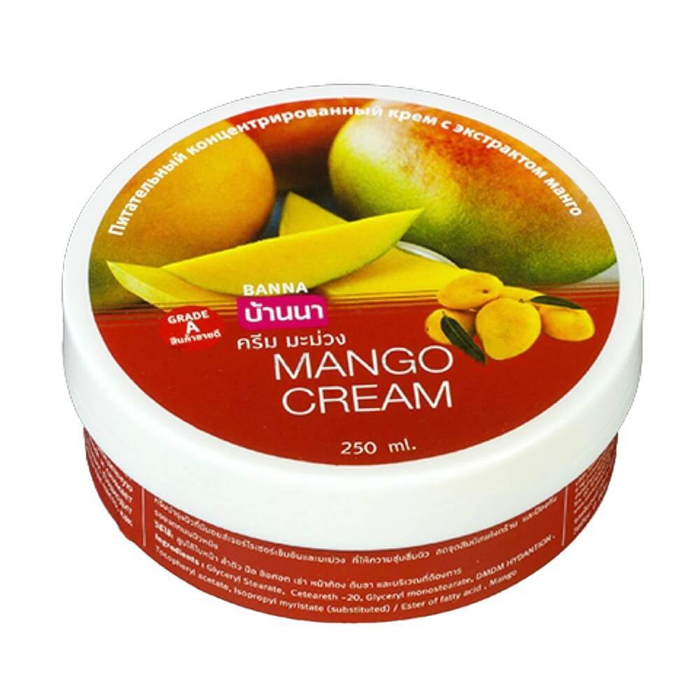 MANGO Cream, Banna (Питательный концентрированный крем для тела С ЭКСТРАКТОМ МАНГО, Банна), 250 мл.