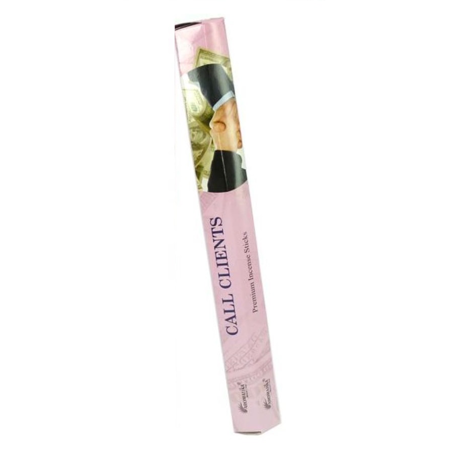 Premium Incense Sticks CALL CLIENT, Aromatika (Премиум ароматические палочки ЗВОНОК КЛИЕНТА, Ароматика), шестигранник, 20 г.