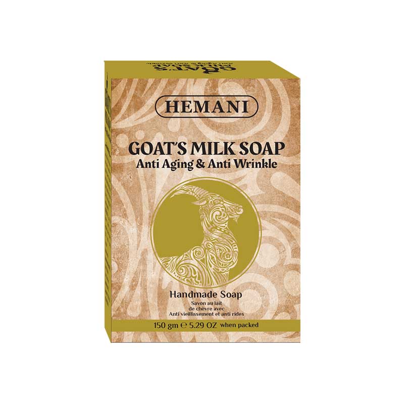 GOAT MILK SOAP Anti Aging & Anti Wrinkle, Hemani (Мыло Козе Молоко Антивозрастное Против Морщин, Хемани), 150 г.