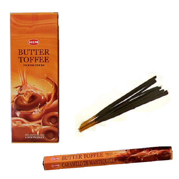 Hem Incense Sticks BUTTER TOFFEE (Благовония СЛИВОЧНАЯ ИРИСКА, Хем), уп. 20 палочек.