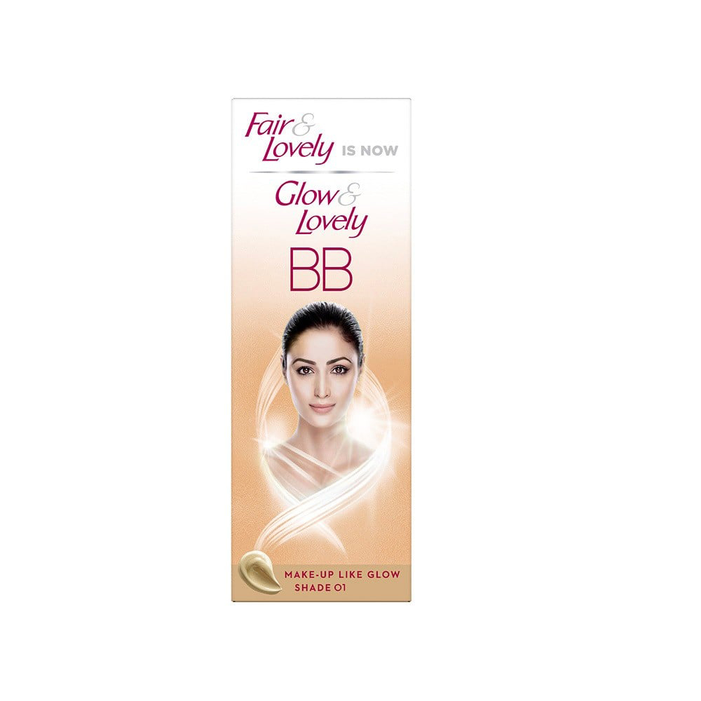 Glow & Lovely BB Cream, Make-up like glow Shade 01, Fair & Lovely (ББ-крем - тональная основа + отбеливающий крем, Оттенок 01, Фейр анд Лавли), 9 г.