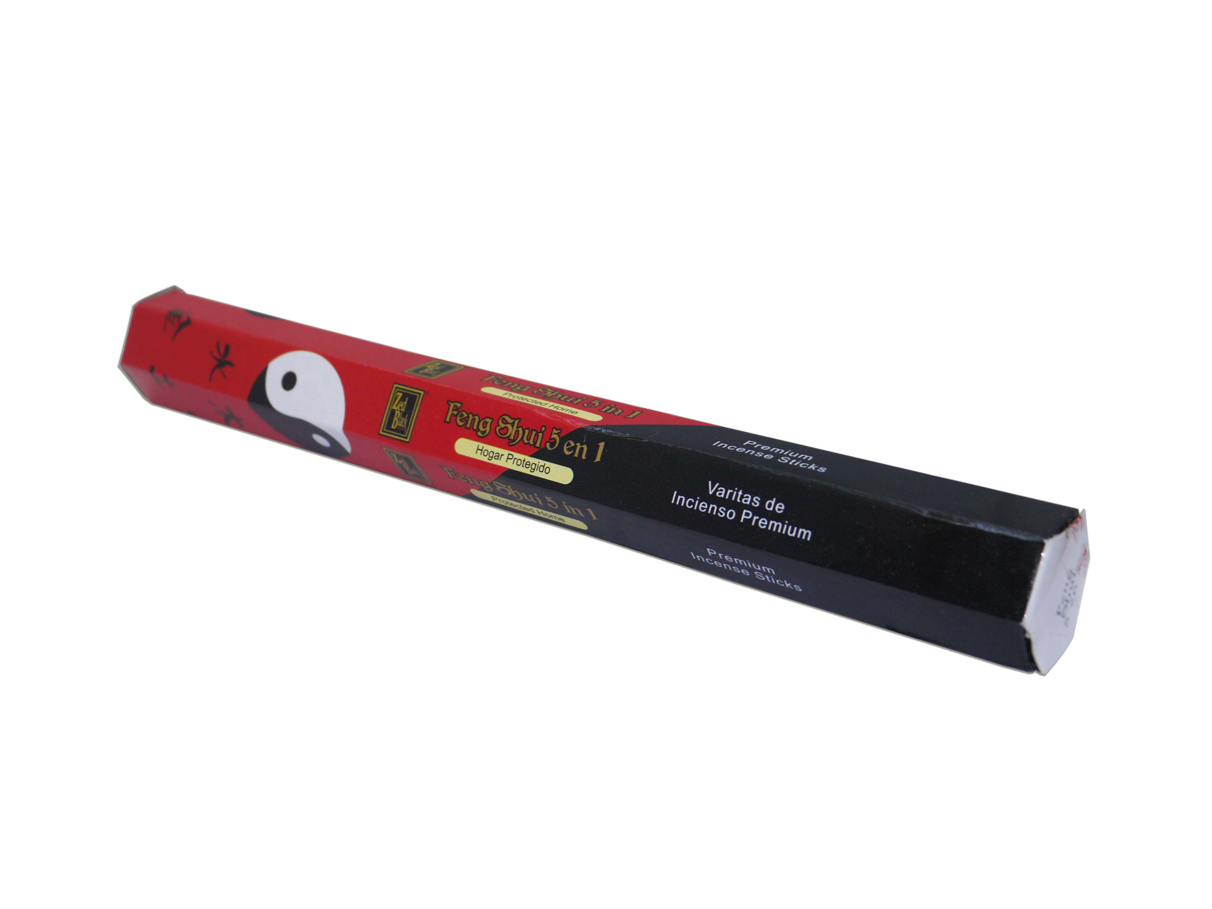 FENG SHUI 5 IN 1 Premium Incense Sticks, Zed Black (ФЭН ШУЙ 5 В 1 премиум благовония палочки, Зед Блэк), уп. 20 палочек.