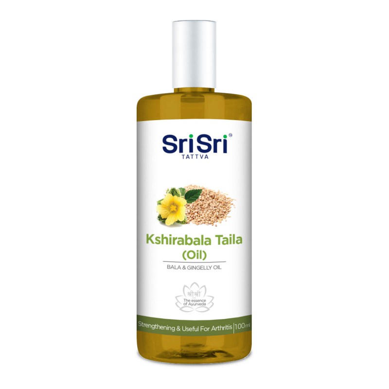 KSHIRABALA TAILA (OIL), Sri Sri Tattva (КШИРАБАЛА Лечебное масло для тела, укрепляющее, используется при артрите, Шри Шри Таттва), 100 мл.