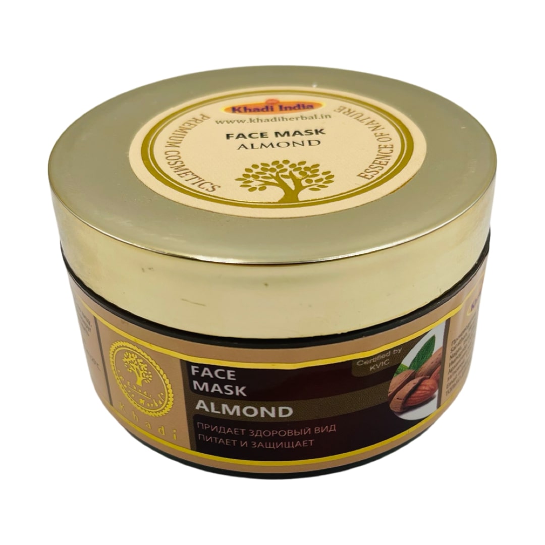 Face Mask ALMOND, Khadi India (Маска для лица МИНДАЛЬ, придает здоровый вид, питает и защищает, Кхади Индия), 75 г.