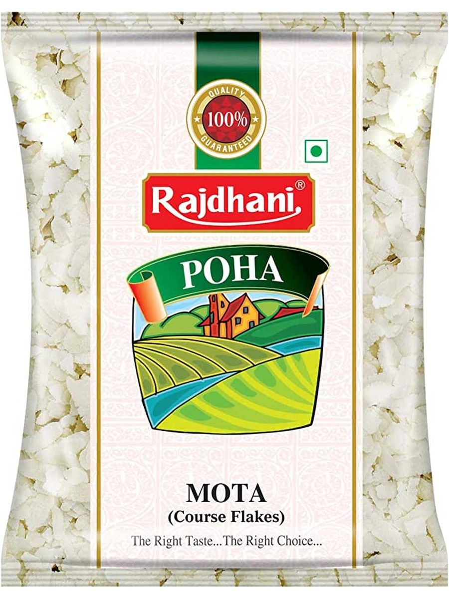 POHA, Rajdhani (ПОХА рисовые хлопья, Радждхани), 500 г.