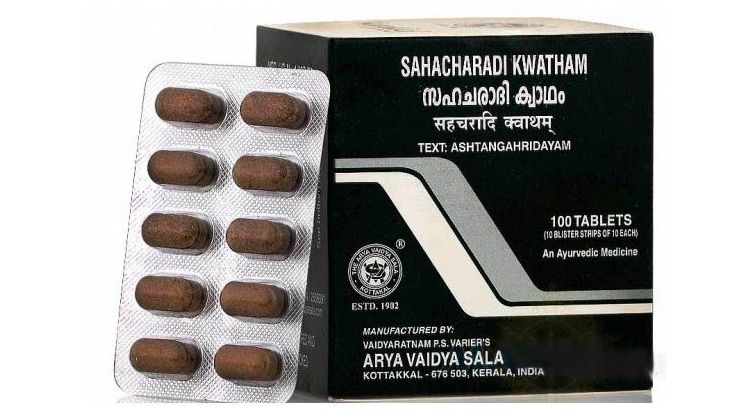 SAHACHARADI KWATHAM tablets Kottakkal Ayurveda (САХАЧАРАДИ Кватхам таблетки, от болей в спине и ногах, Коттаккал Аюрведа), 100 таб.