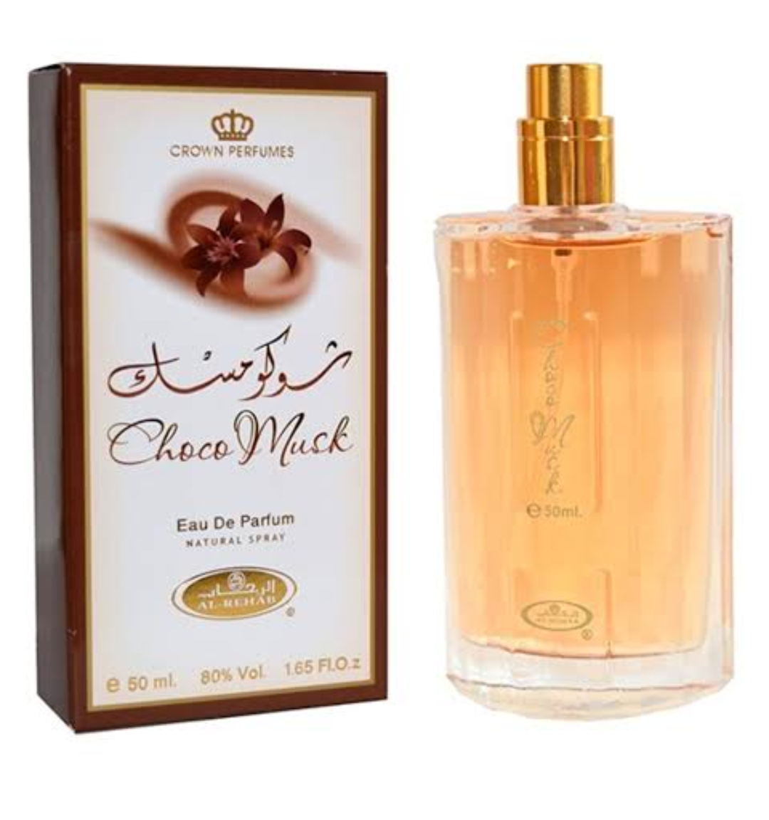 Al-Rehab Eau De Perfume CHOCO MUSK (Арабская парфюмерная вода ЧОКО МУСК, Аль-Рехаб), СПРЕЙ, 50 мл.