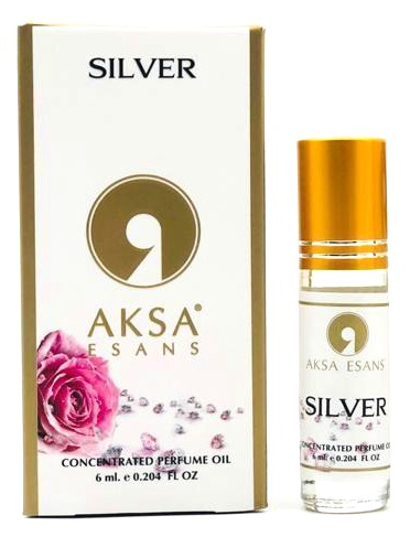 SILVER Concentrated Perfume Oil, Aksa Esans (СИЛЬВЕР турецкие роликовые масляные духи, Акса Эсанс), 6 мл.