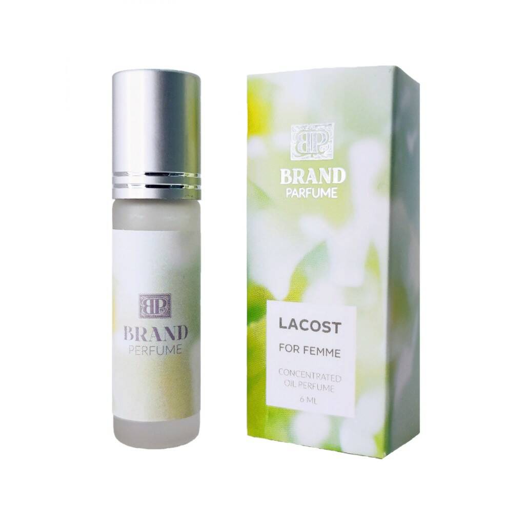 LACOST FOR FEMME Concentrated Oil Perfume, Brand Perfume (ЛАКОСТ ДЛЯ НЕЕ Концентрированные масляные духи), ролик, 6 мл.