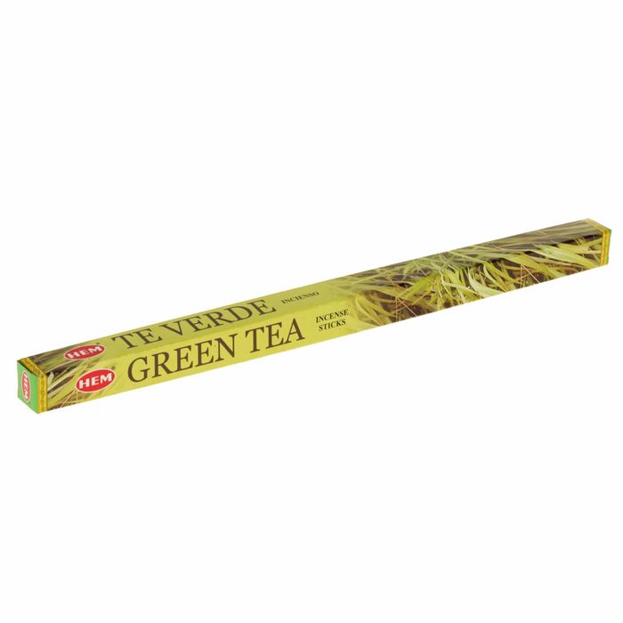 Hem Incense Sticks GREEN TEA (Благовония ЗЕЛЕНЫЙ ЧАЙ, Хем), уп. 8 палочек.