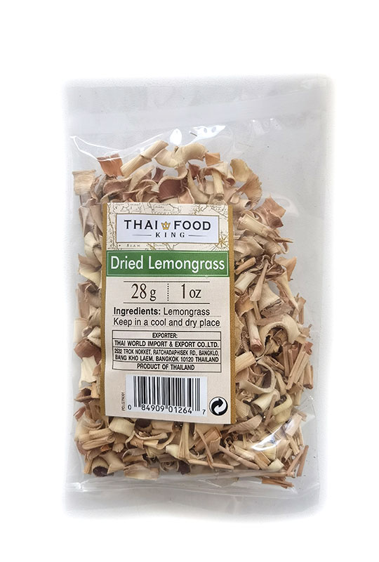 DRIED LEMONGRASS, Thai Food King (Лимонное сорго сушёное, Тай Фуд Кинг), 28 г.