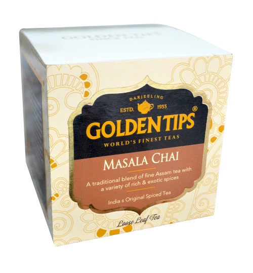 MASALA CHAI, Golden Tips (МАСАЛА ЧАЙ со специями, картонная коробка, Голден Типс), 125 г.