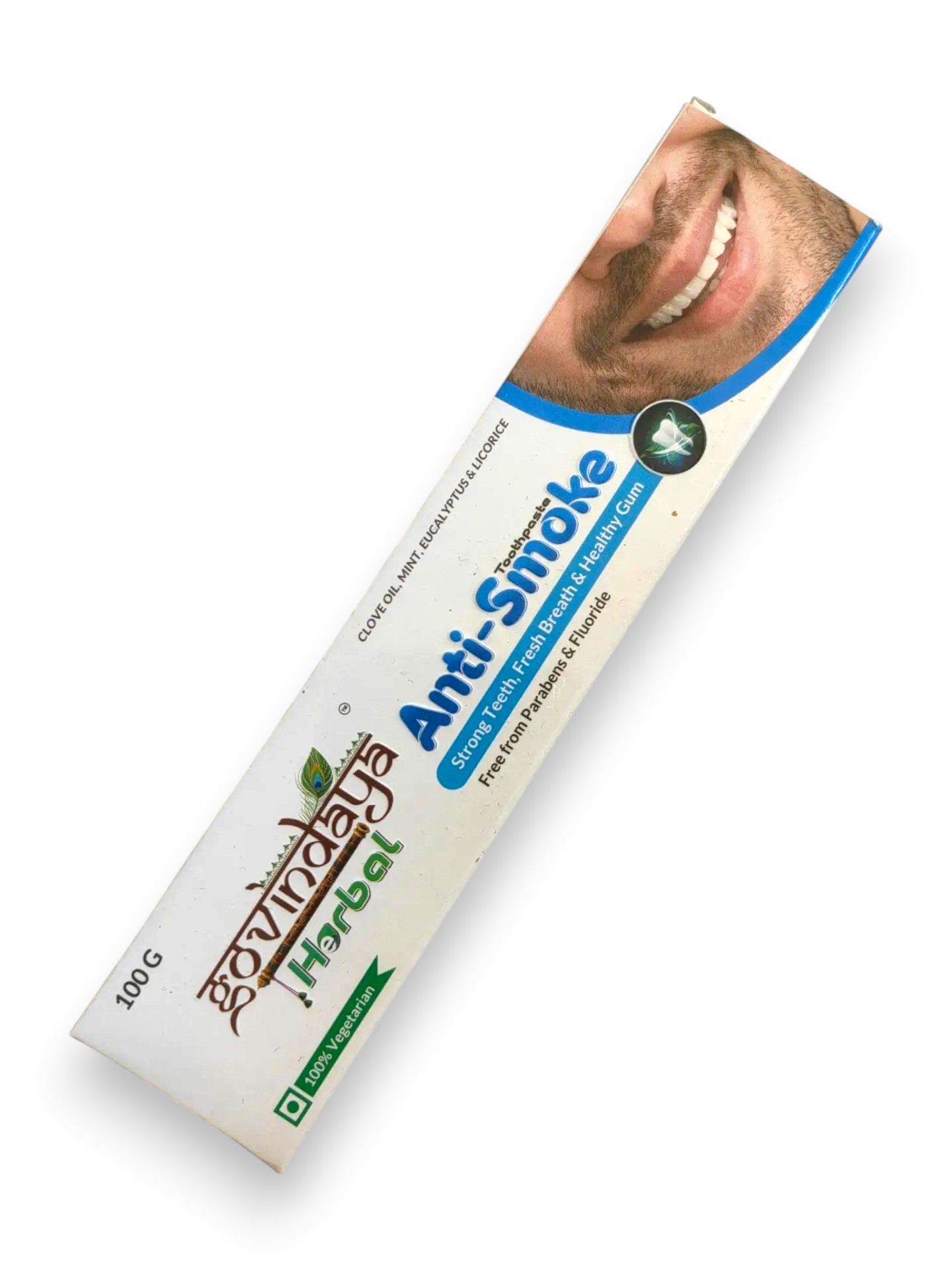 ANTI-SMOKE Toothpaste, Govindaya (Зубная паста ДЛЯ КУРИЛЬЩИКОВ, Говиндая), 100 г.