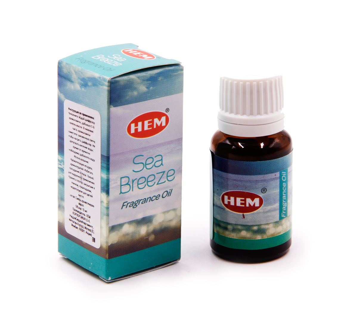 HEM Fragrance oil SEA BREEZE (Ароматическое масло МОРСКОЙ БРИЗ, Хем), 10 мл.