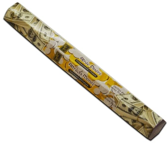 ATTRACTS MONEY Premium Incense Sticks, Zed Black (ПРИВЛЕЧЕНИЕ ДЕНЕГ премиум благовония палочки, Зед Блэк), уп. 20 палочек.