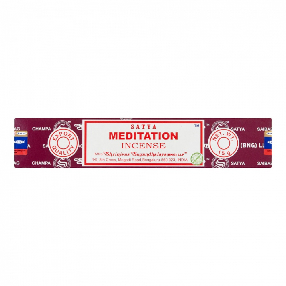 MEDITATION Incense, Satya (Благовония МЕДИТАЦИЯ, Сатья), 15 г.