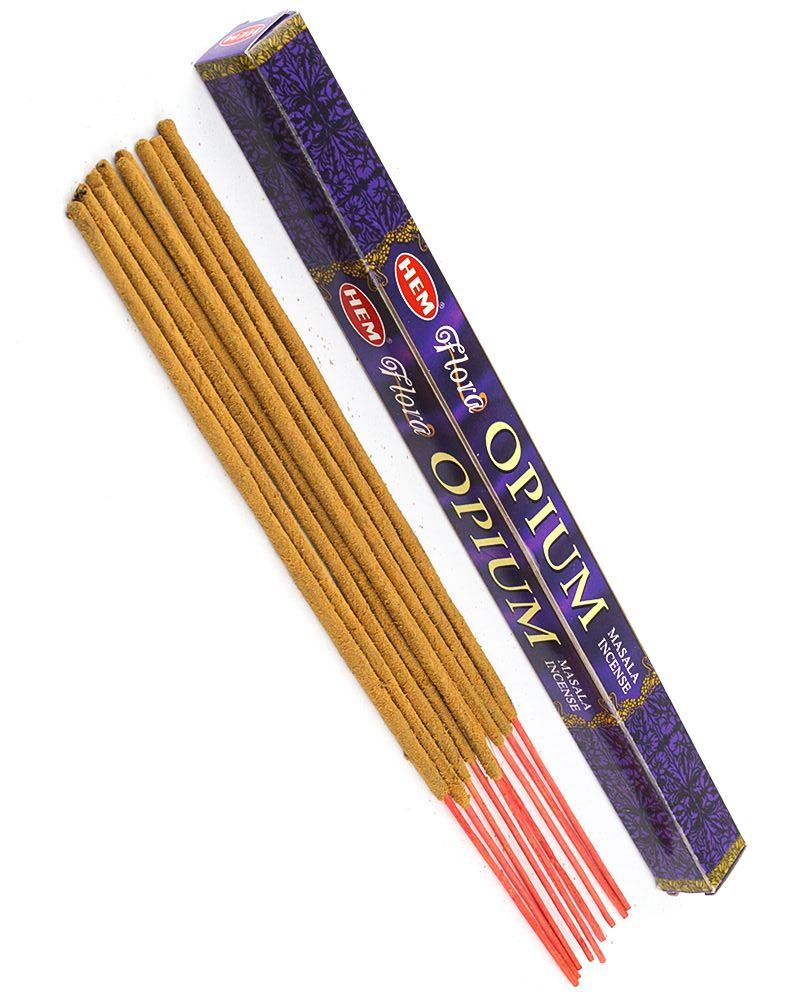 Hem Flora Masala Incense Sticks OPIUM (Масала благовония ОПИУМ, Хем), уп. 8 палочек.
