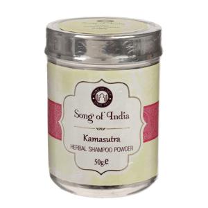 Herbal Shampoo Powder KAMASUTRA, Song of India (Сухой травяной шампунь КАМАСУТРА), 50 г.