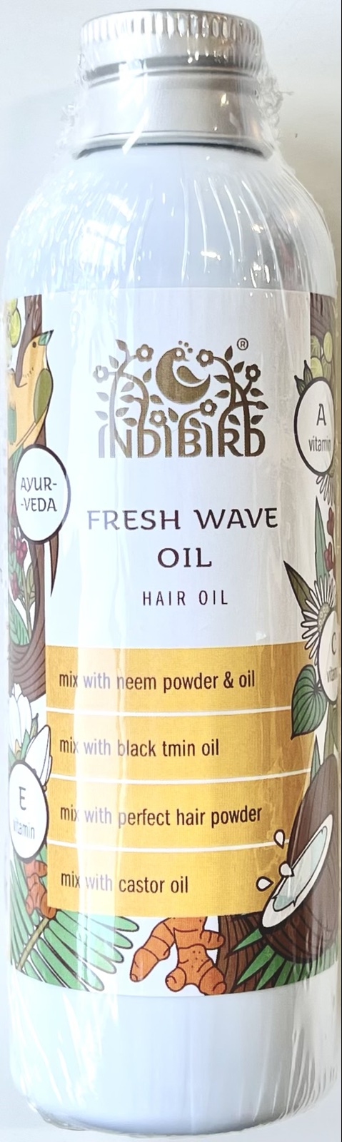 FRESH WAVE Hair Oil, Indibird (СВЕЖАЯ ВОЛНА Масло для волос от перхоти, Индибёрд), 150 мл.