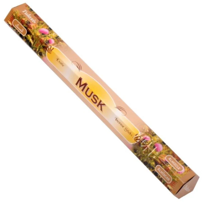 Tulasi MUSK Exotic Incense Sticks, Sarathi (Туласи благовония МУСКУС, Саратхи), уп. 20 палочек.
