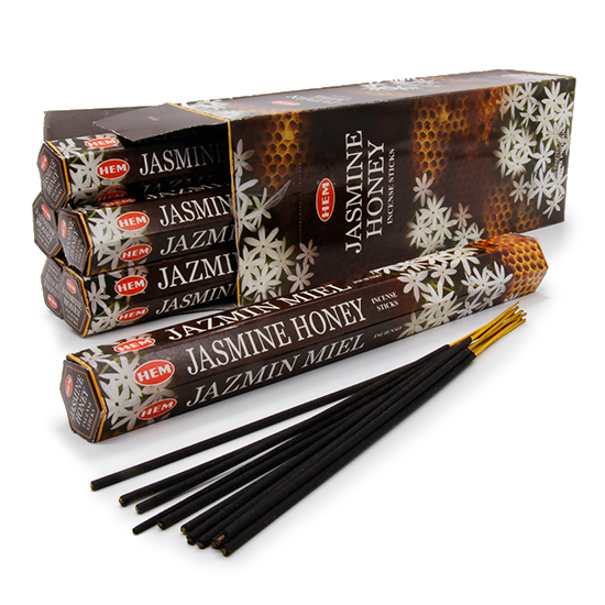 Hem Incense Sticks JASMINE HONEY (Благовония ЖАСМИН МЁД, Хем), уп. 20 палочек.