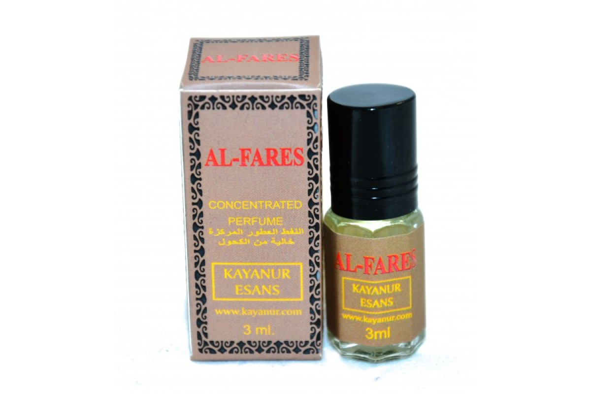 Kayanur Esans Concentrated Perfume AL-FARES (Масляные турецкие духи АЛЬ ФАРЕС, Каянур Эссенс), 3 мл.
