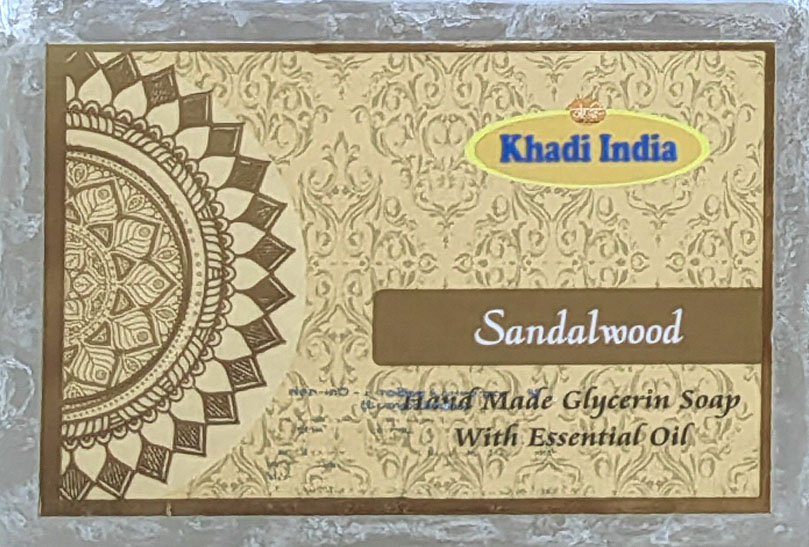SANDALWOOD, Khadi India (САНДАЛ глицериновое мыло ручной работы, Кхади Индия), 100 г.