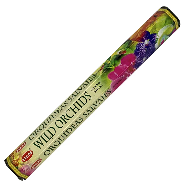 Hem Incense Sticks WILD ORCHIDS (Благовония ДИКАЯ ОРХИДЕЯ, Хем), уп. 20 палочек.