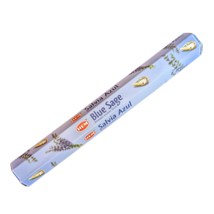Hem Incense Sticks BLUE SAGE (Благовония ГОЛУБОЙ ШАЛФЕЙ, Хем), уп. 20 палочек.