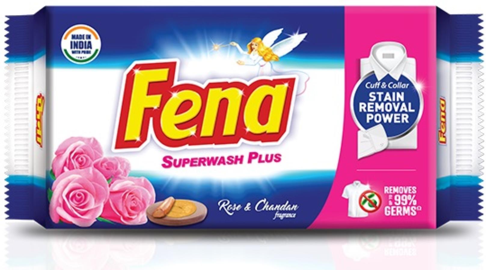 FENA Superwash Plus, Rose & Chandan Fragrance (ФЕНА хозяйственное мыло для стирки белья, аромат розы и сандала), 300 г.