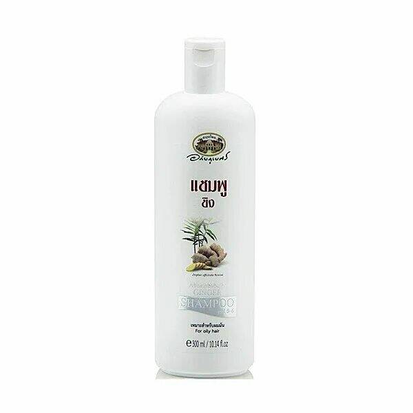 GINGER Shampoo pH 5-6, For oily hair, Abhaibhubejhr (Шампунь С ЭКСТРАКТОМ ИМБИРЯ, для жирных волос и от перхоти, Абхайпхубет), 300 мл.
