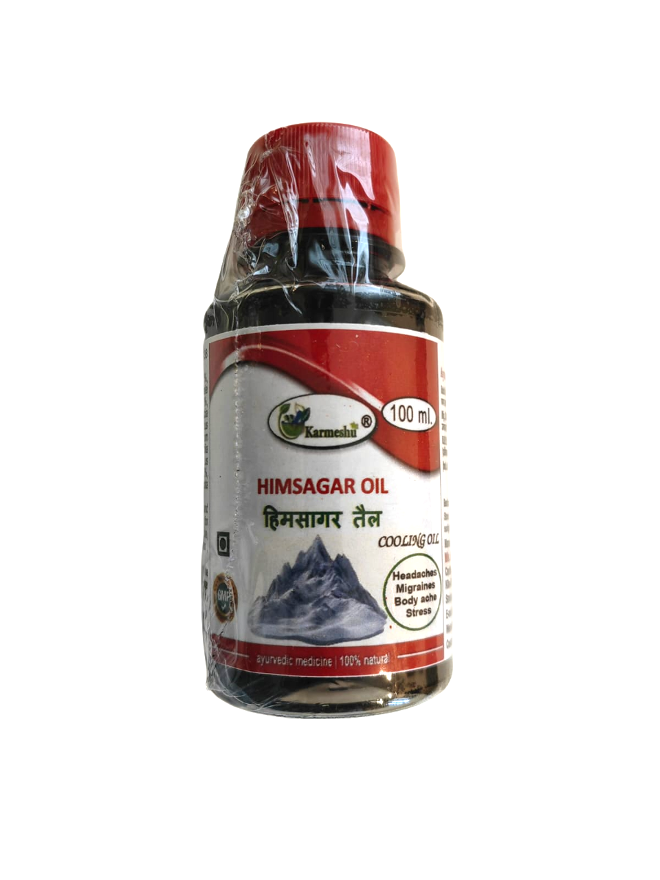 HIMSAGAR Oil, Karmeshu (ХИМСАГАР аюрведическое охлаждающее масло, Кармешу), 100 мл.