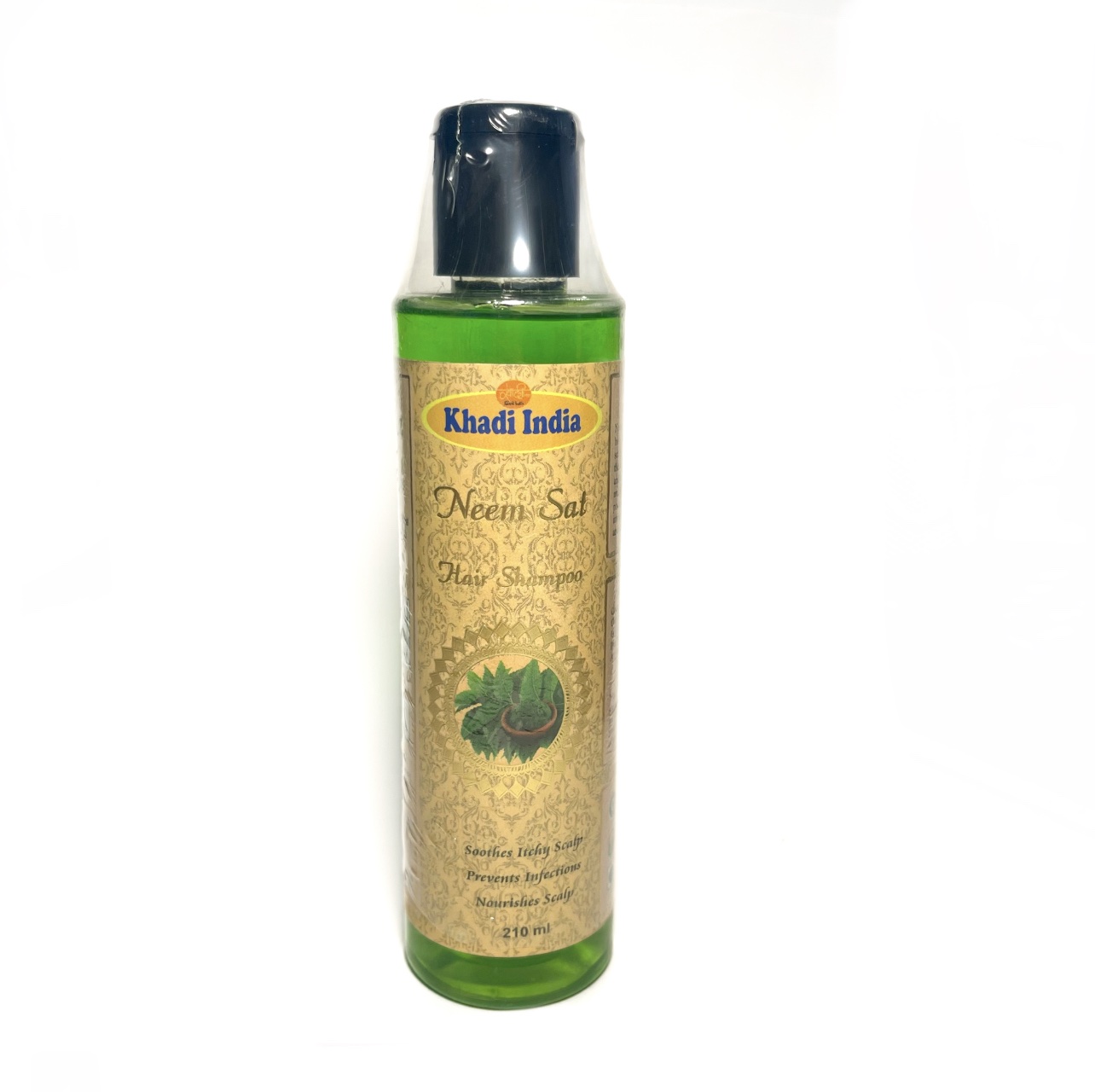 NEEM SAT Herbal Shampoo, Khadi India (НИМ САТ шампунь для волос, Кхади Индия), 210 мл.