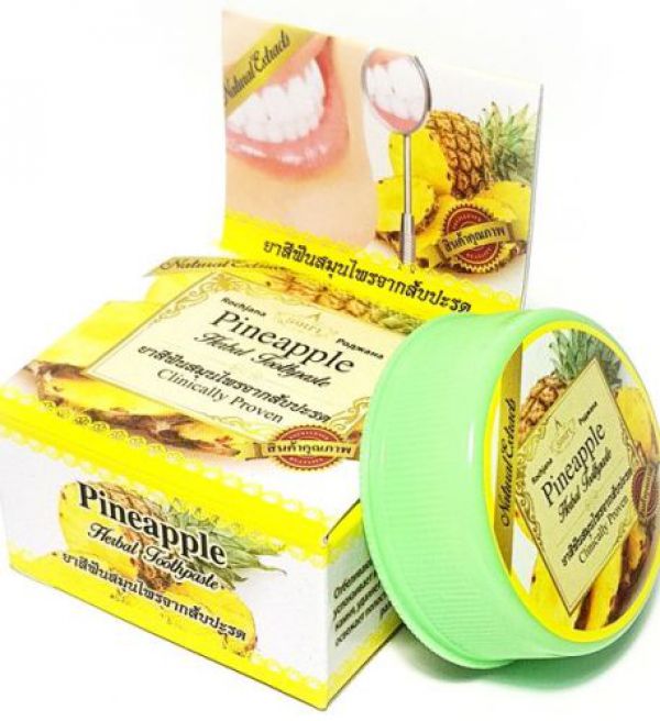 PINEAPPLE Herbal Toothpaste, Rochjana (Зубная паста с экстрактом АНАНАСА), 30 г.