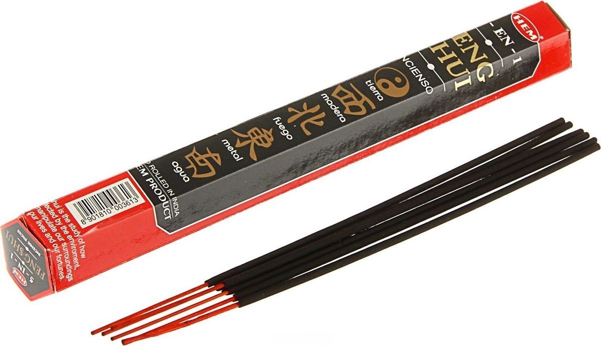 Hem Incense Sticks FENG SHUI 5 IN 1 (Благовония ФЭН ШУЙ 5 в 1, Хем), уп. 20 палочек.