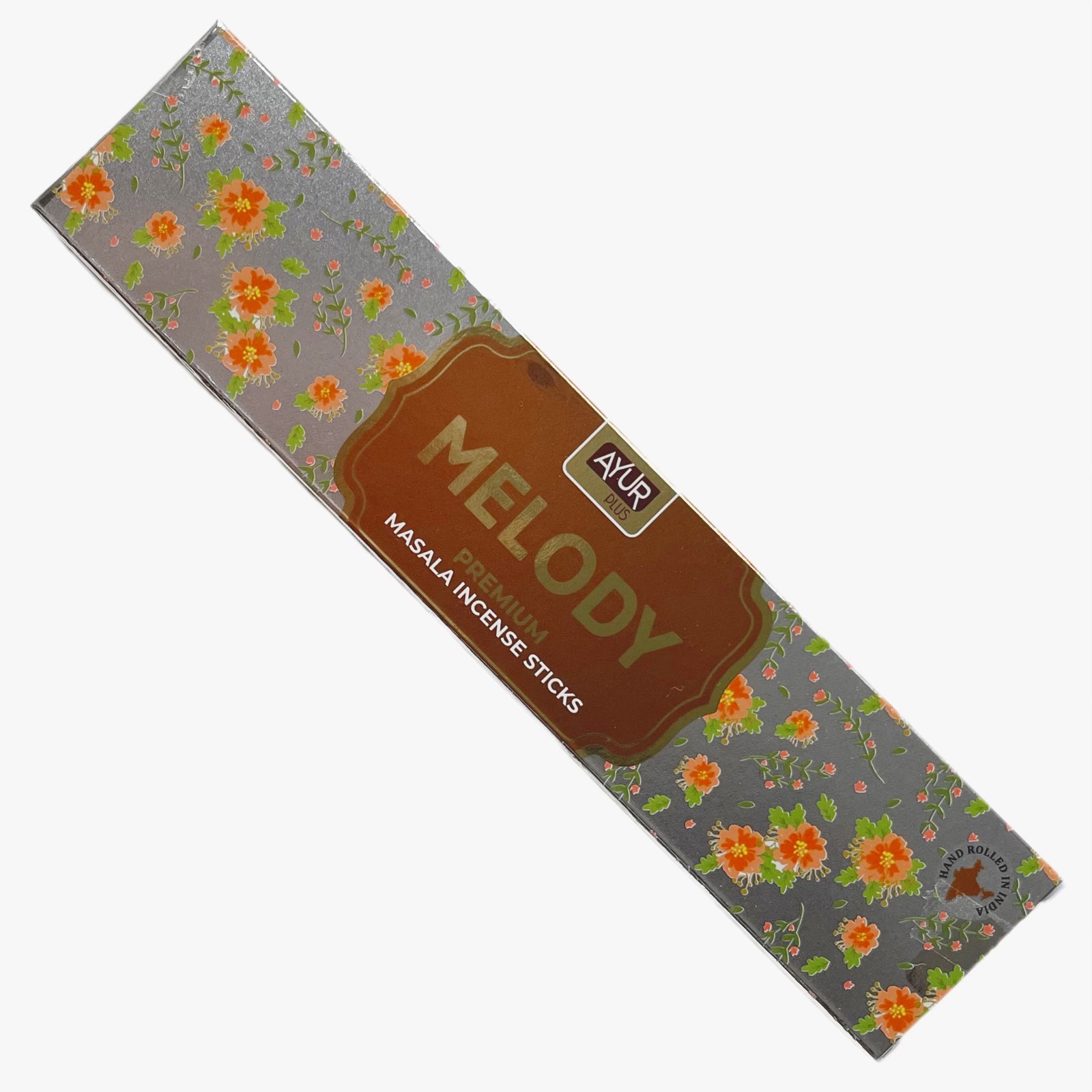 MELODY Premium Masala Incense Sticks, Ayur Plus (МЕЛОДИЯ, ароматические масала палочки премиум-класса, Аюр Плюс), 18 г.