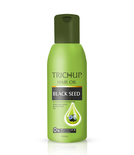 Trichup Hair Oil BLACK SEED, Vasu (Тричуп Масло для волос ЧЕРНЫЕ СЕМЕНА, Питание и защита, Васу), 100 мл. - СРОК ГОДНОСТИ ПО ОКТЯБРЬ 2023 ГОДА