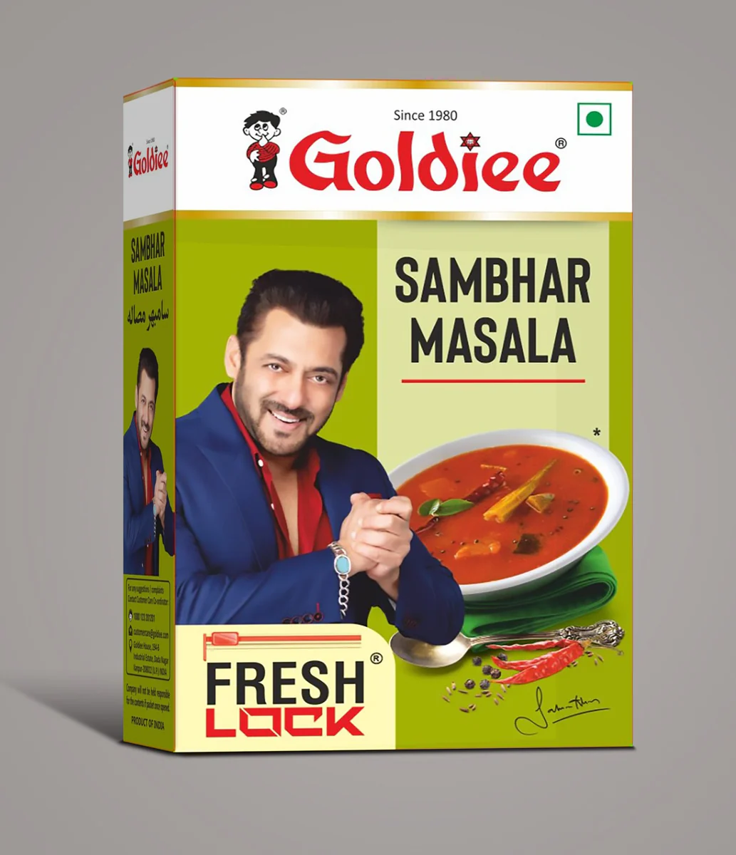 SAMBHAR MASALA, Goldiee (Смесь специй САМБАР МАСАЛА, Голди), 100 г.