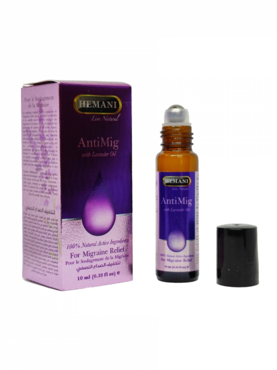 ANTI MIG with Lavender Oil, Hemani (АНТИ МИГ с Лавандовым маслом - для облегчения мигрени, Хемани), 10 мл.