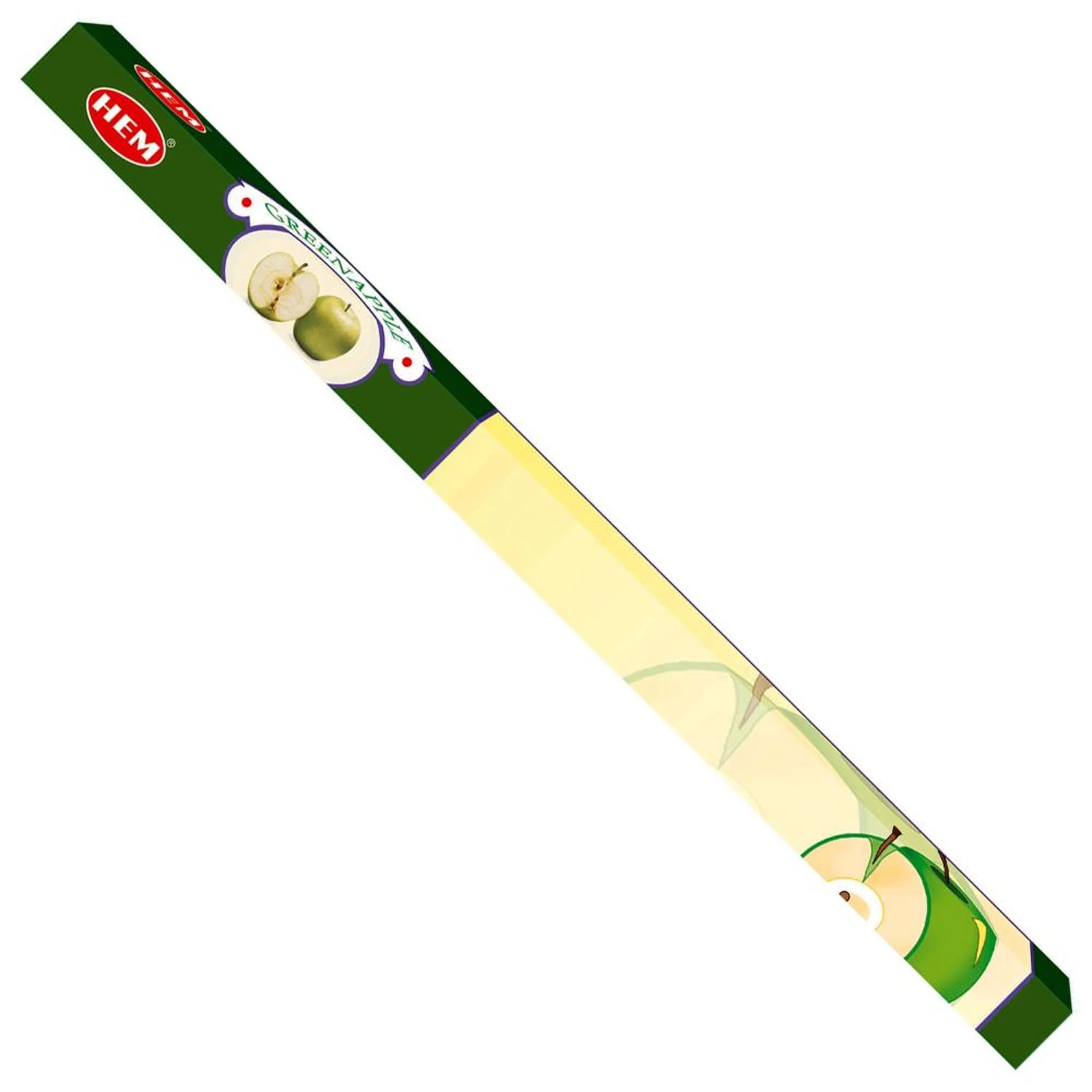 Hem Incense Sticks GREEN APPLE (Благовония ЗЕЛЕНОЕ ЯБЛОКО, Хем), уп. 8 палочек.