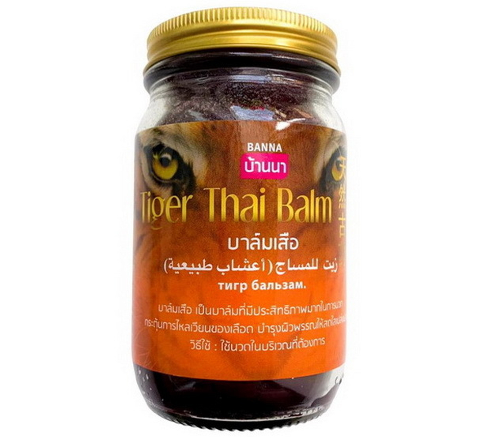 TIGER THAI BALM, Banna (ТИГРОВЫЙ тайский бальзам, Банна), 200 г.