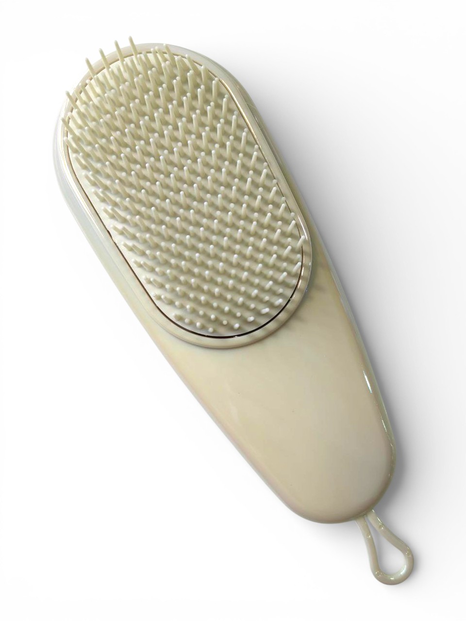 Beautiful Hair Brush, Shushuhao (БЕЛАЯ перламутровая массажная расчёска), 1 шт.