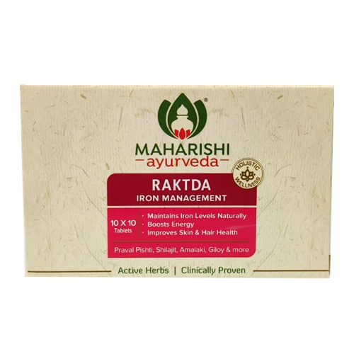 RAKTDA tablets, Maharishi Ayurveda (РАКТДА - натуральный стимулятор кроветворения, Махариши Аюрведа), 100 таб.