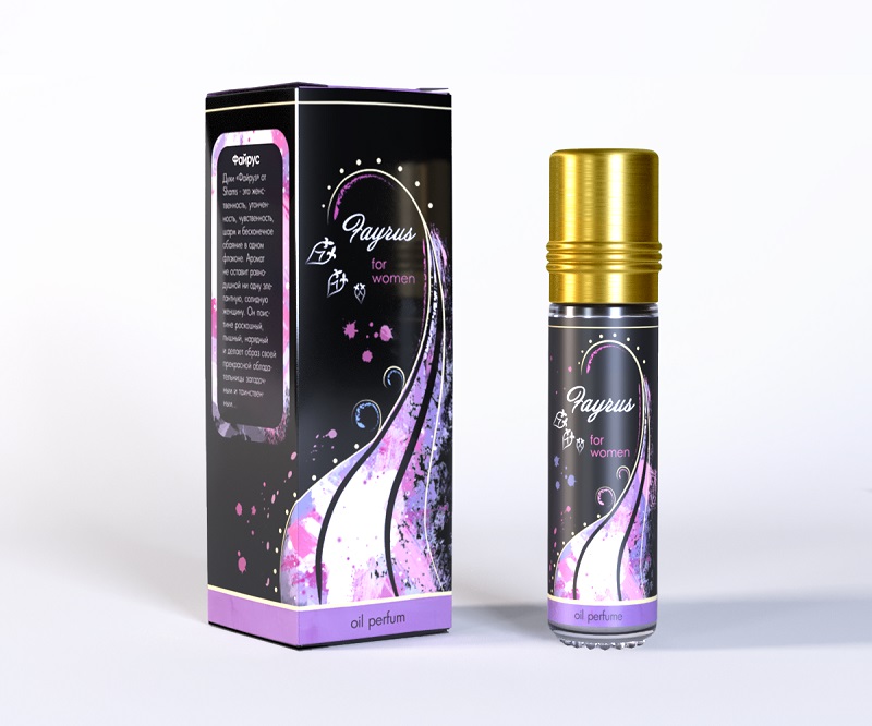 FAYRUS for women, Shams Natural Oils (ФАЙРУС женские духи на основе масла, роза-жасмин), 10 мл.