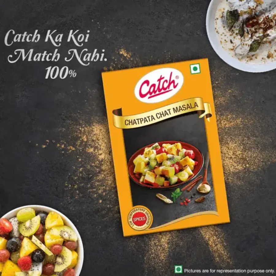CHATPATA CHAT MASALA, Catch (Приправа ДЛЯ ФРУКТОВОГО САЛАТА, Кетч), 100 г.